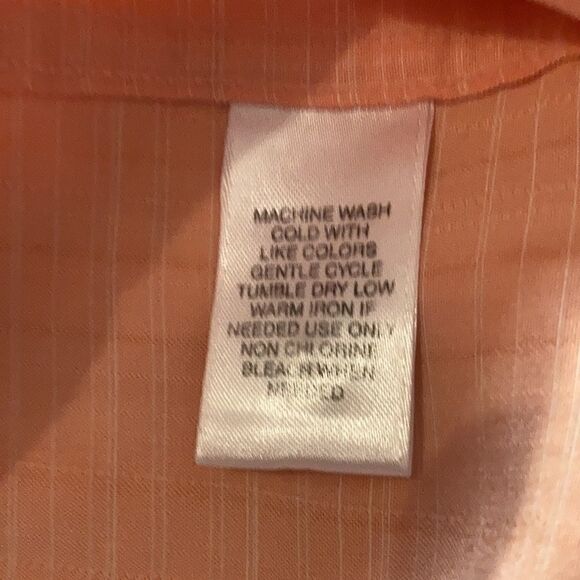ROUNDTREE & YORKE Men’s peach shirt, Large - Picture 9 of 9